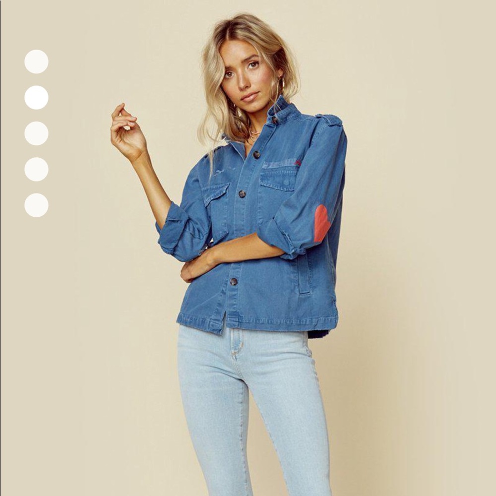 SUNDRY ARMY JACKET WITH HEART + STAR